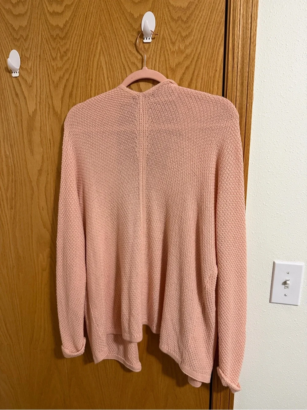 Staccato Open-Front Cardigan Sweater - Blush Pink